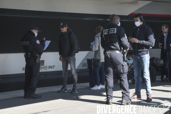 Preparation deconfinement gare de l est