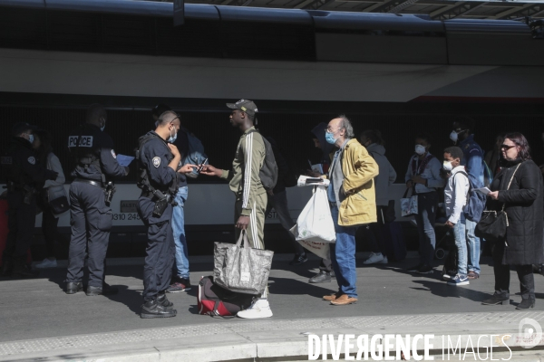 Preparation deconfinement gare de l est