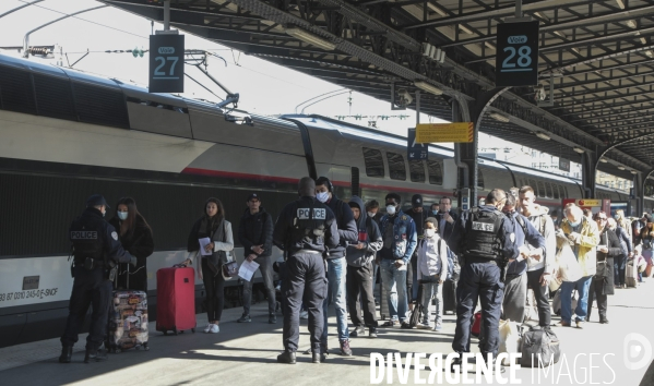 Preparation deconfinement gare de l est