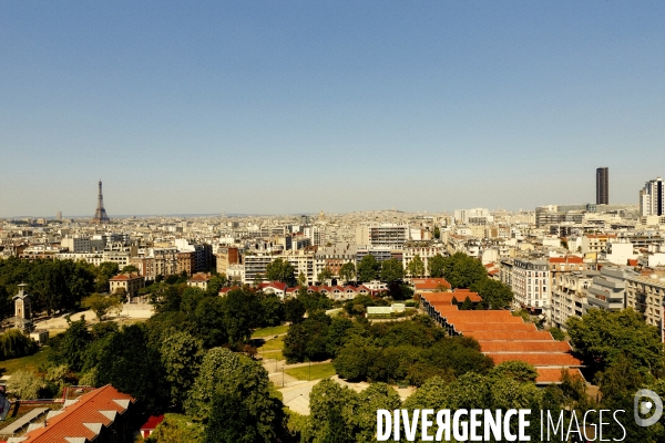 Vue en hauteur de la ville de Paris