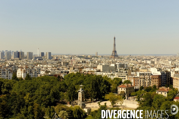 Vue en hauteur de la ville de Paris