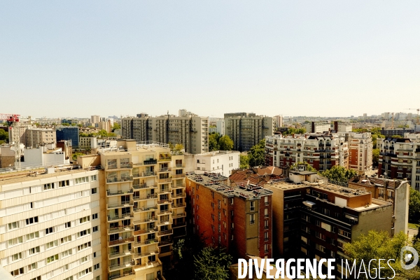 Vue en hauteur de la ville de Paris