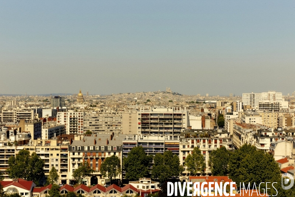 Vue en hauteur de la ville de Paris