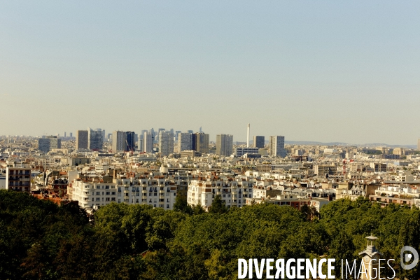 Vue en hauteur de la ville de Paris