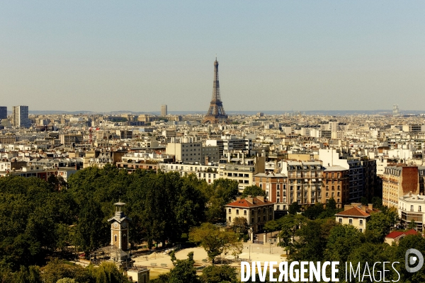 Vue en hauteur de la ville de Paris