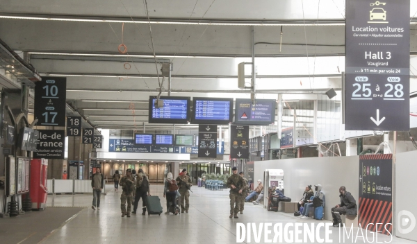 Gare montparnasse pendant le confinement