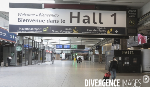 Gare montparnasse pendant le confinement