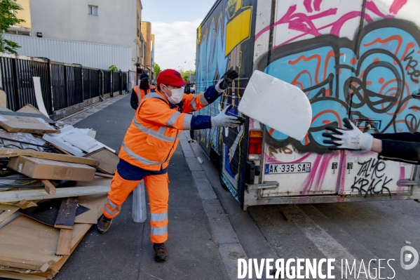 Collecte des déchets en dépôts sauvages