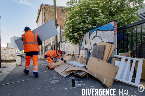 Collecte des déchets en dépôts sauvages