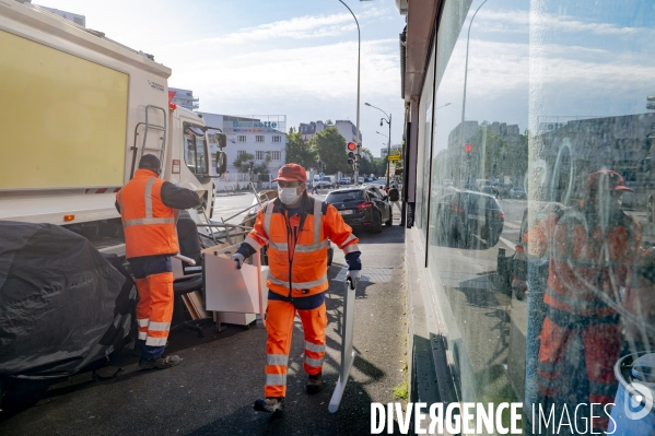 Collecte des déchets en dépôts sauvages