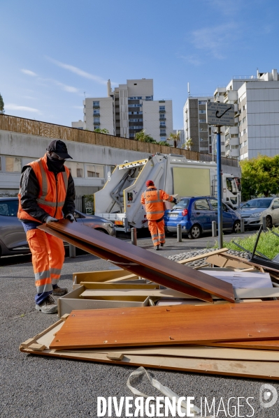 Collecte des déchets en dépôts sauvages