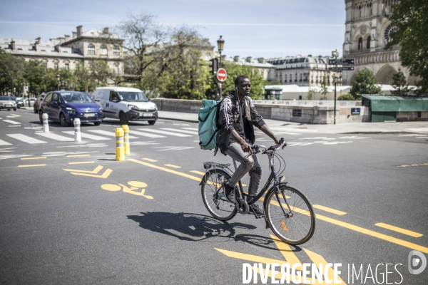 Nouvelle piste cyclable provisoire