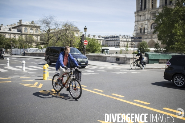 Nouvelle piste cyclable provisoire