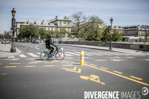 Nouvelle piste cyclable provisoire