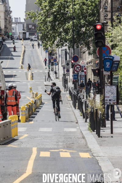 Nouvelle piste cyclable provisoire