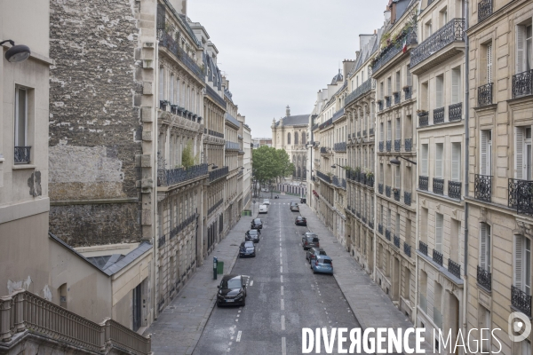 Paris vide, 53eme jour de confinement contre le covid 19.