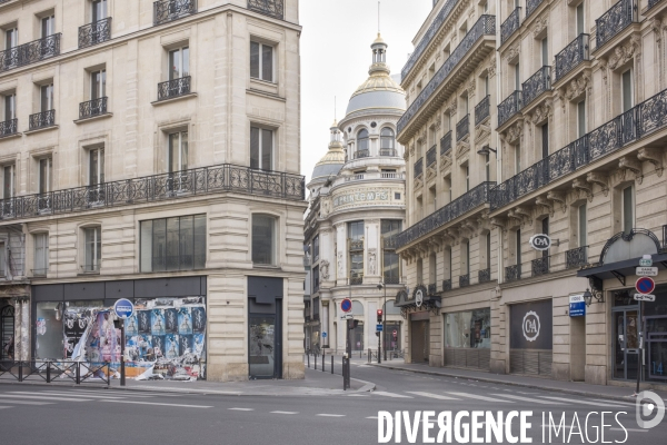 Paris vide, 53eme jour de confinement contre le covid 19.