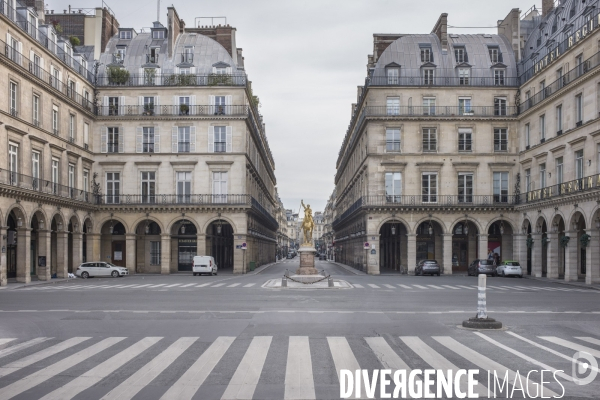 Paris vide, 56eme jour de confinement contre le covid 19.