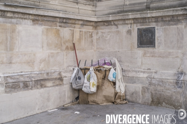 Paris vide, 53eme jour de confinement contre le covid 19.