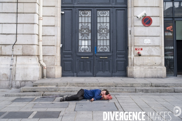 Paris vide, 53eme jour de confinement contre le covid 19.