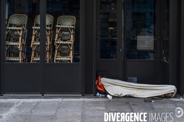Paris vide, 53eme jour de confinement contre le covid 19.