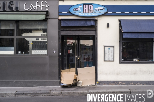 Paris vide, 53eme jour de confinement contre le covid 19.