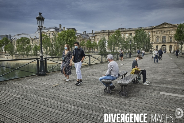 Nouvelles pistes cyclables temporaires , Paris  en confinement 8 mai