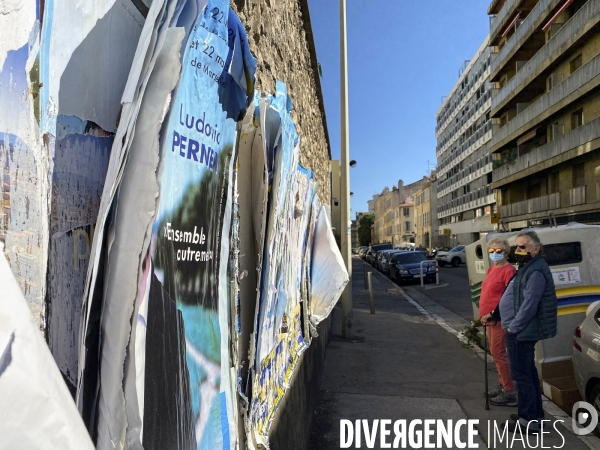 Entre-2-tours: affichage électoral déconfit sous confinement!