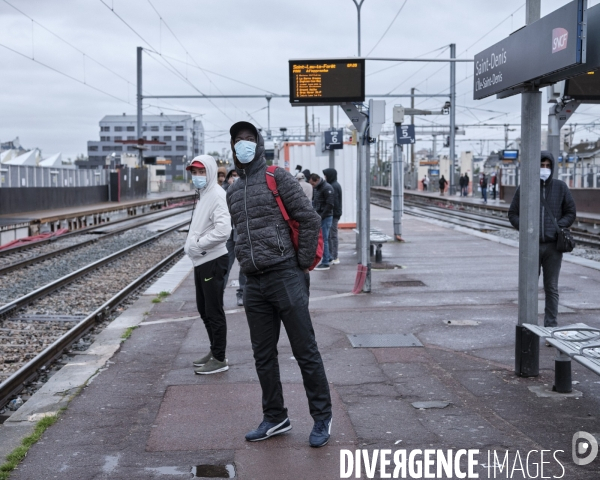 Saint-Denis, premier jour de déconfinement