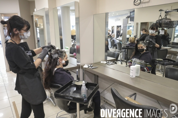 Reouverture du salon de coiffure franck provost
