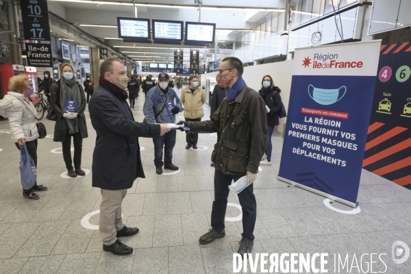 Premier jour de deconfinement gare montparnasse