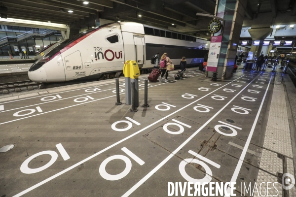 Premier jour de deconfinement gare montparnasse