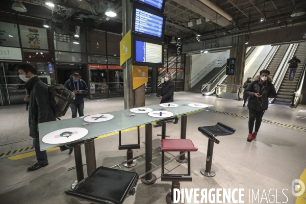 Premier jour de deconfinement gare montparnasse