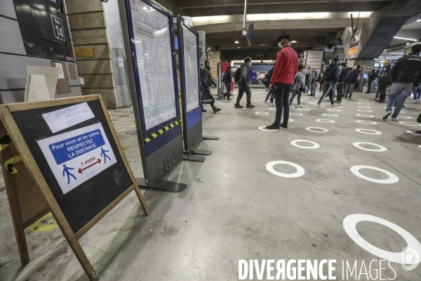 Premier jour de deconfinement gare montparnasse