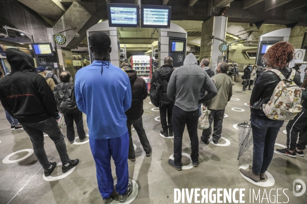 Premier jour de deconfinement gare montparnasse