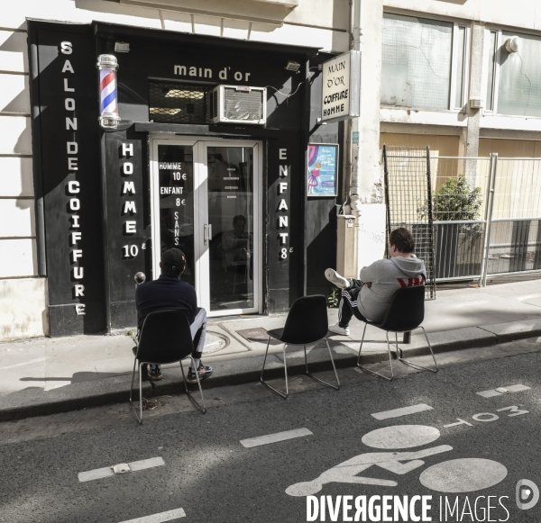 Deuxieme jour de deconfinement a paris