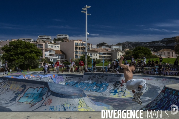 Deuxième jour de déconfinement à Marseille