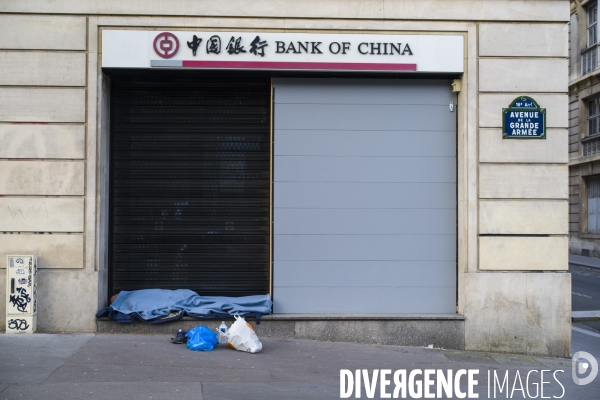 Sans abris dans paris.