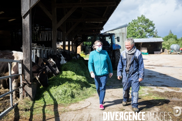 Elevage bio de vaches laitières et crèmerie en Bretagne