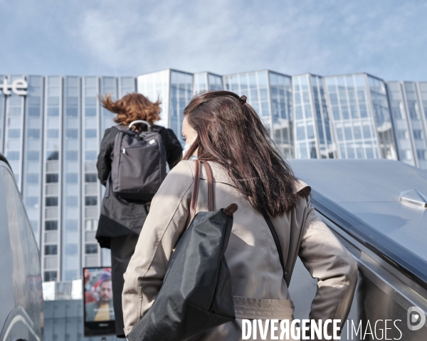 Paris-La Défense Première semaine de déconfinement