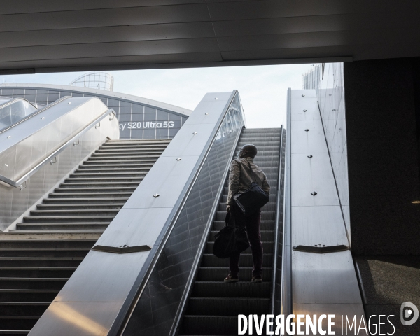 Paris-La Défense Première semaine de déconfinement