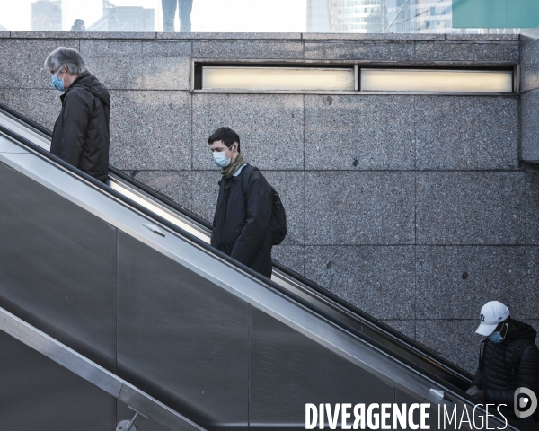 Paris-La Défense Première semaine de déconfinement