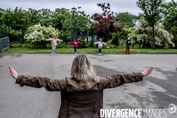 Rentrée des classes après le confinement.