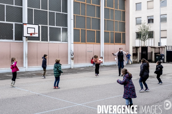 Rentrée des classes après le confinement.