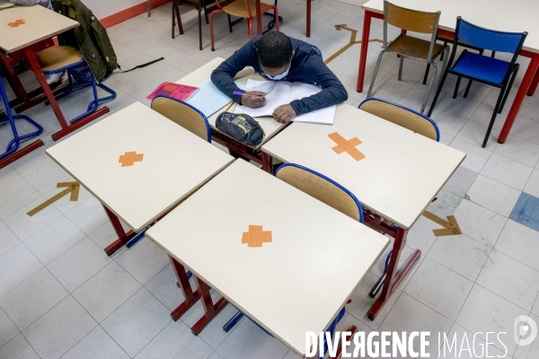 Rentrée des classes après le confinement.