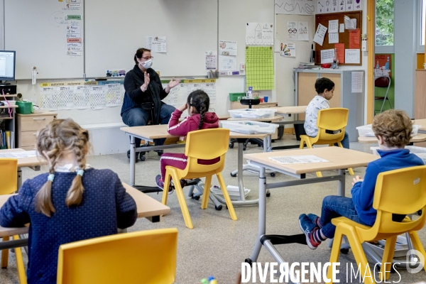 Rentrée des classes après le confinement.