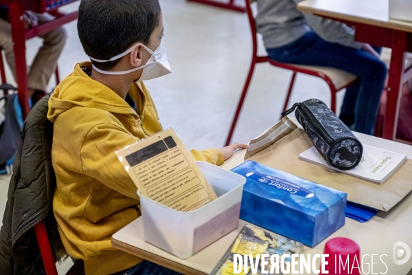 Rentrée des classes après le confinement.