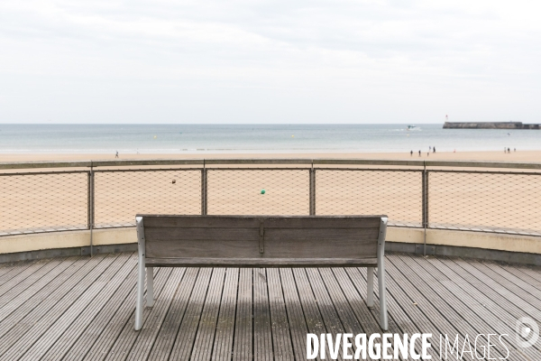 La plage des Sables-d Olonne à sens unique