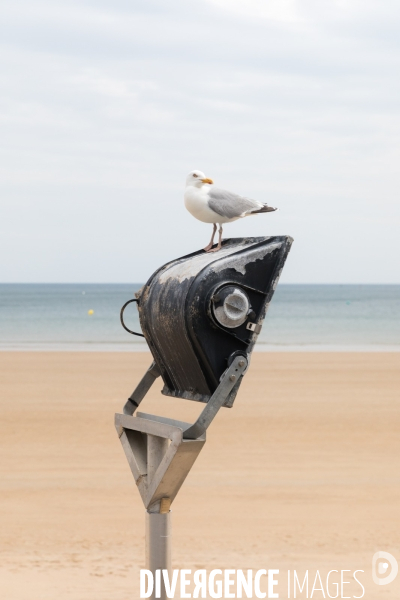 La plage des Sables-d Olonne à sens unique