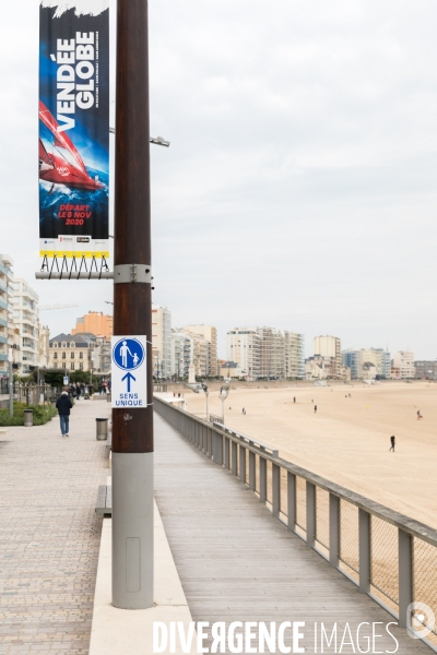 La plage des Sables-d Olonne à sens unique